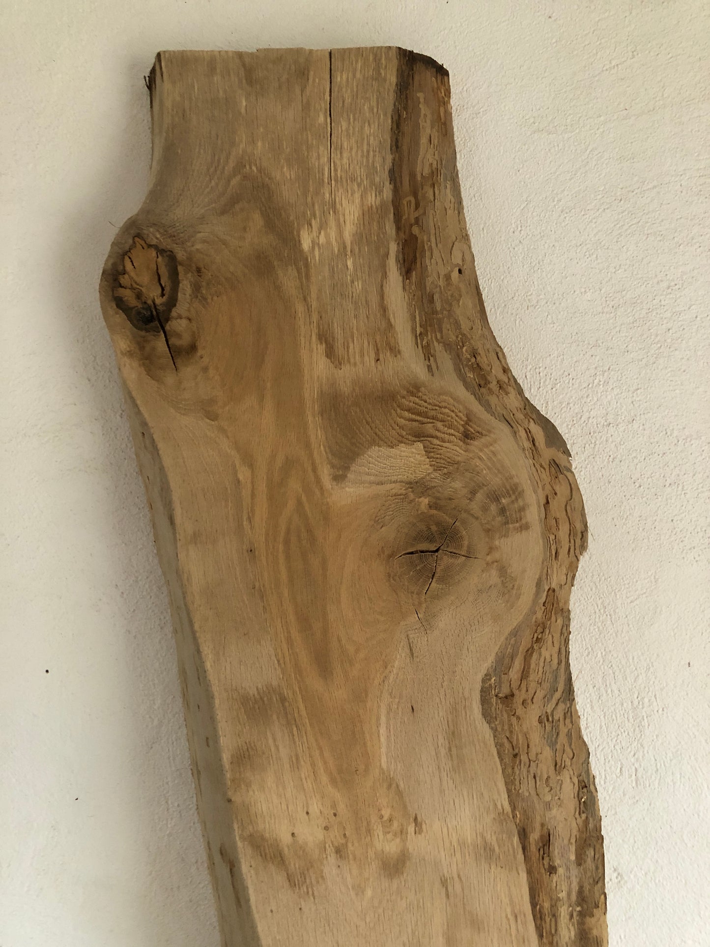 2.4m English Oak Board. Kiln dried; planed; thicknessed. Item O1.