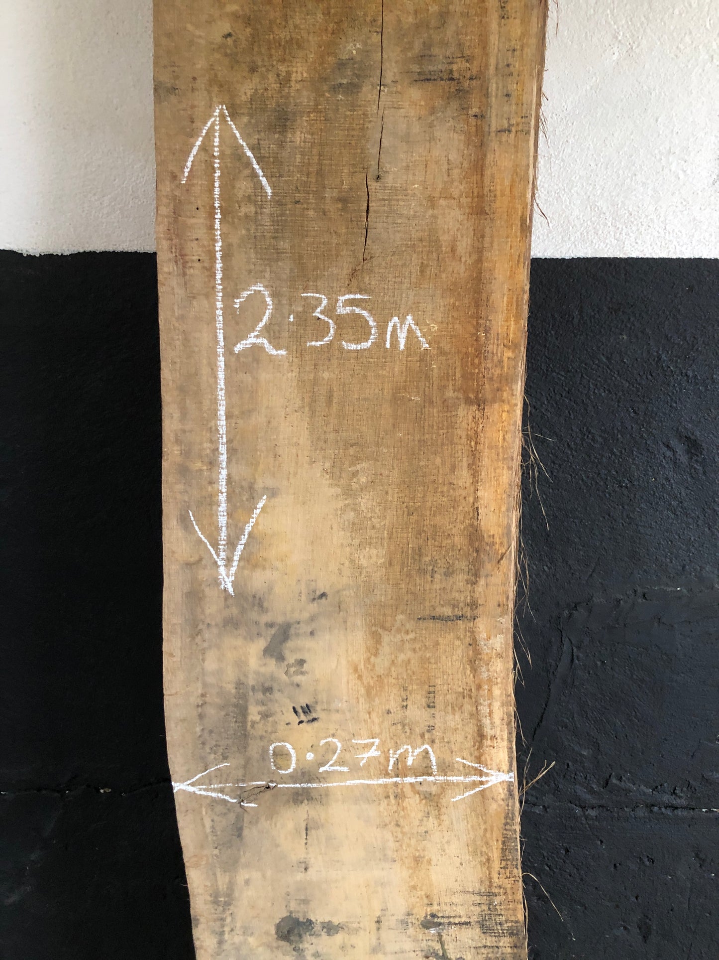 2.35m English Tiger Oak board / slab. Kiln Dried. Item O4.