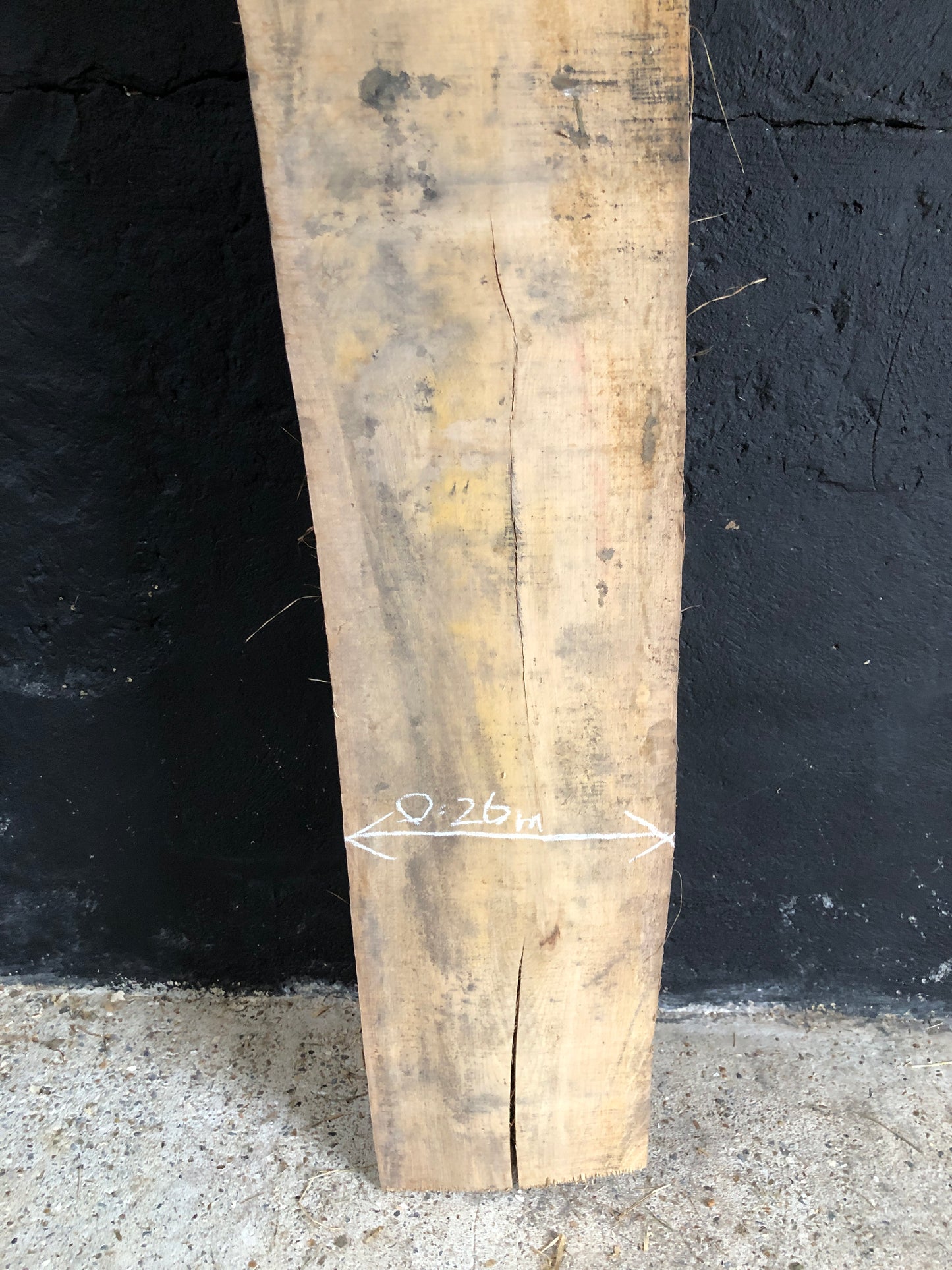 2.35m English Tiger Oak board / slab. Kiln Dried. Item O4.