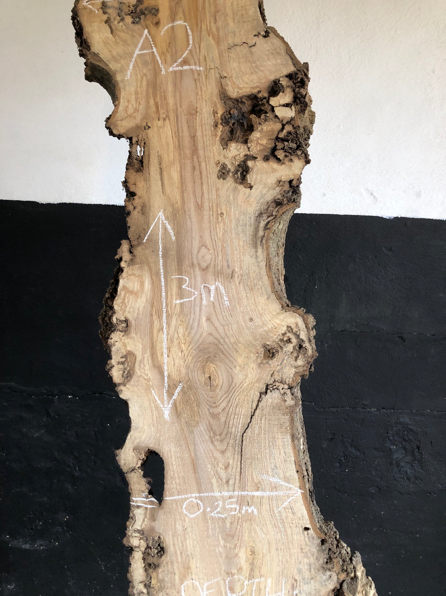 3m board / slim slab of spalted English Ash. Item A2.