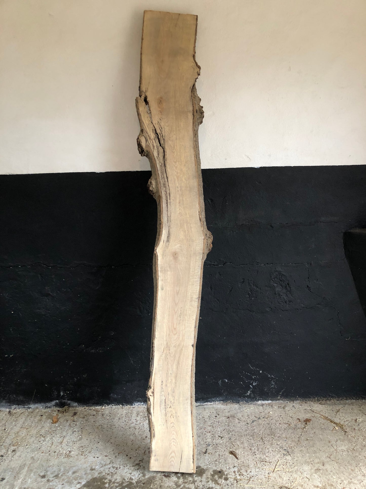 2.25m English Ash slab / board. Light spalting. Item A5.