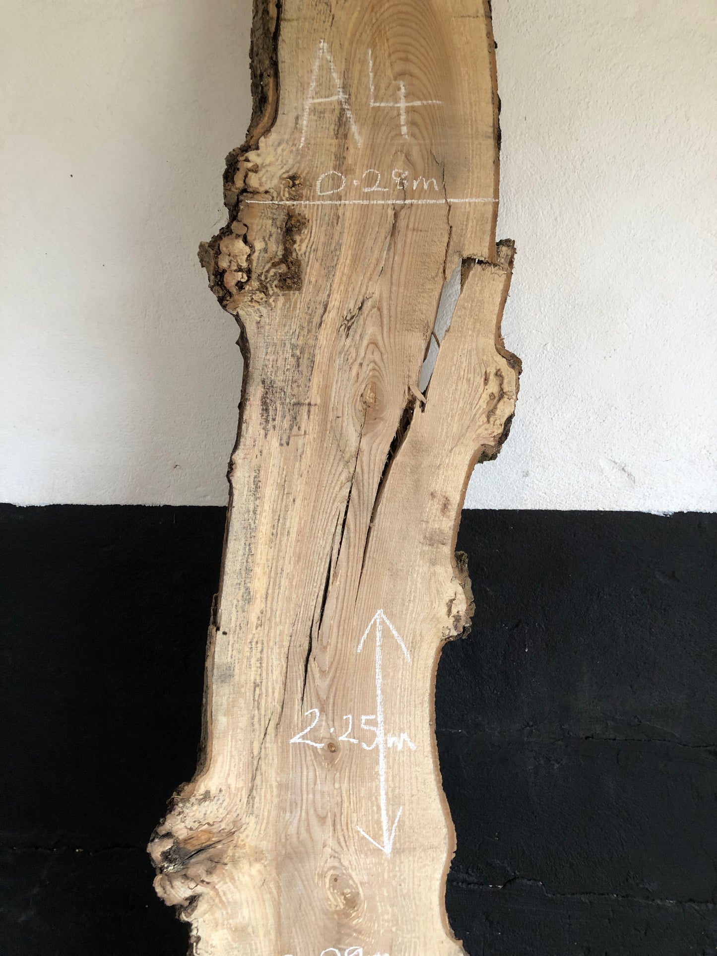 2.25m slab / board of English Ash. Item A4.